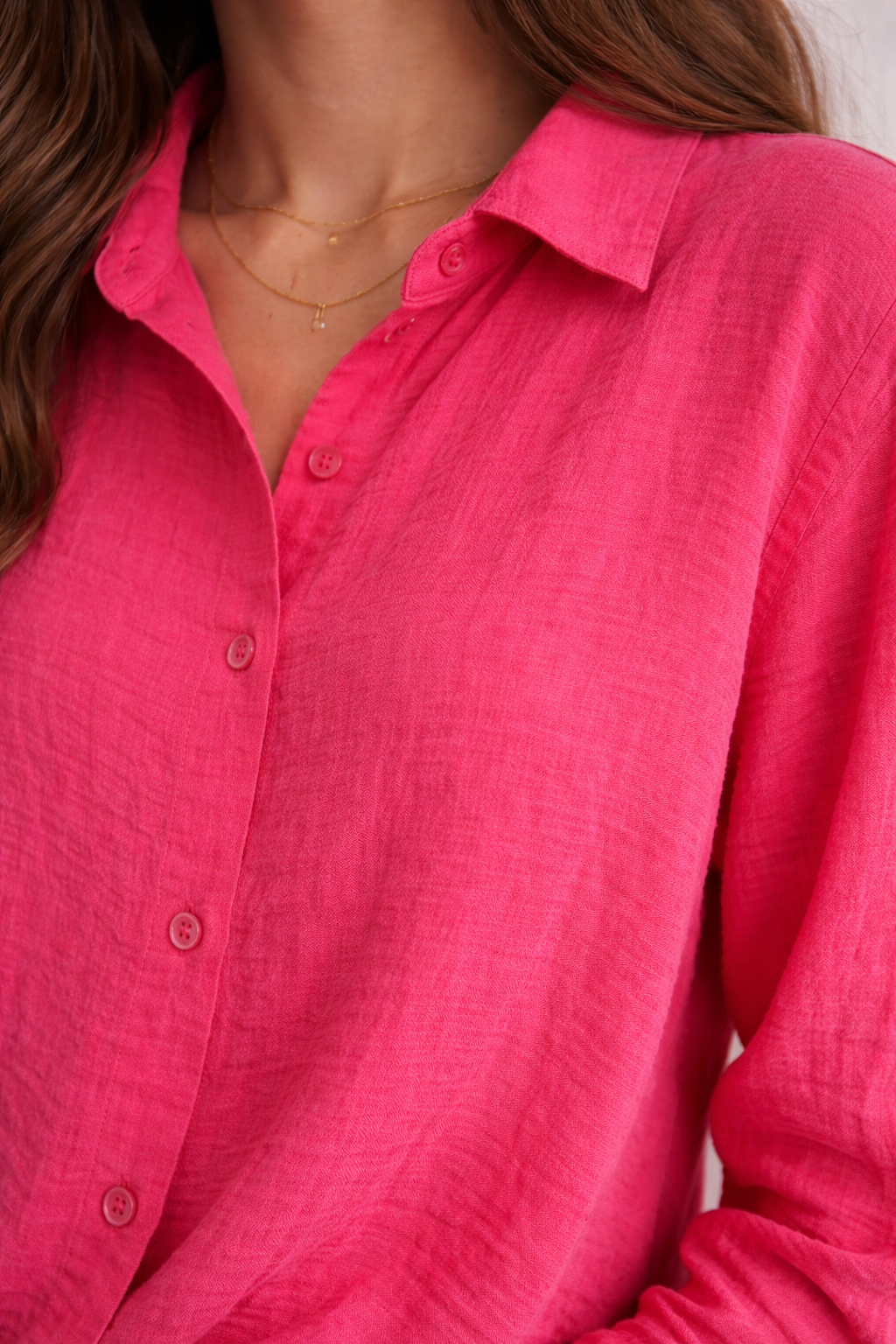 Blush Breeze Oversized Shirt