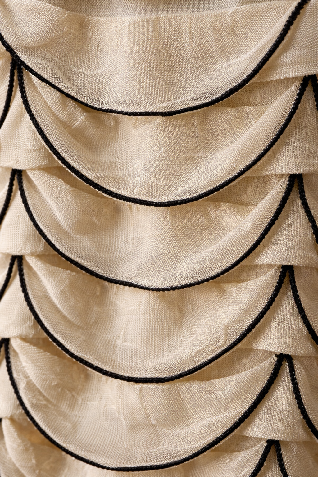 Ivory Ripple Designer Top