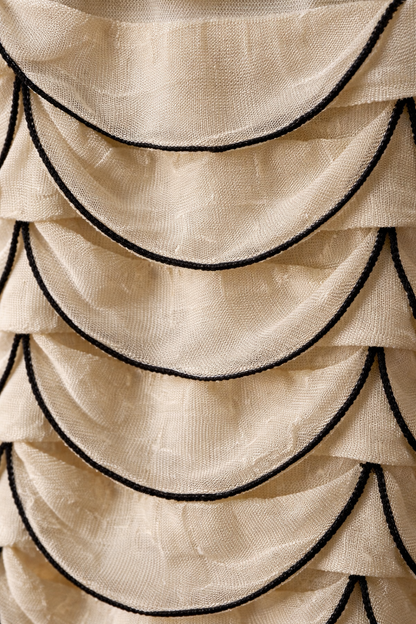 Ivory Ripple Designer Top