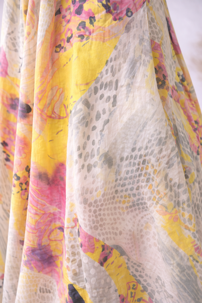 Sunlit Bloom Midi Dress