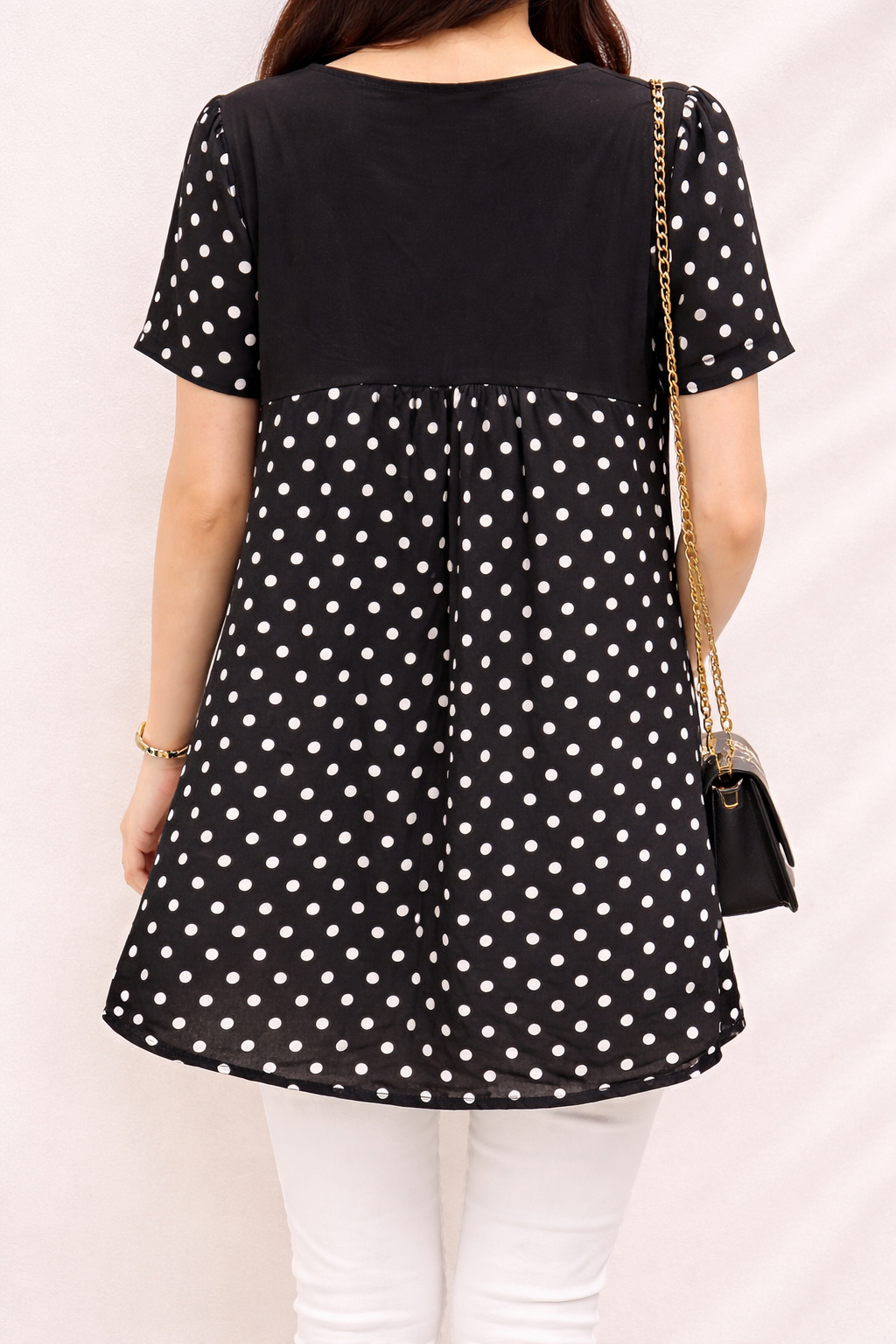 Midnight Polka Layered Top