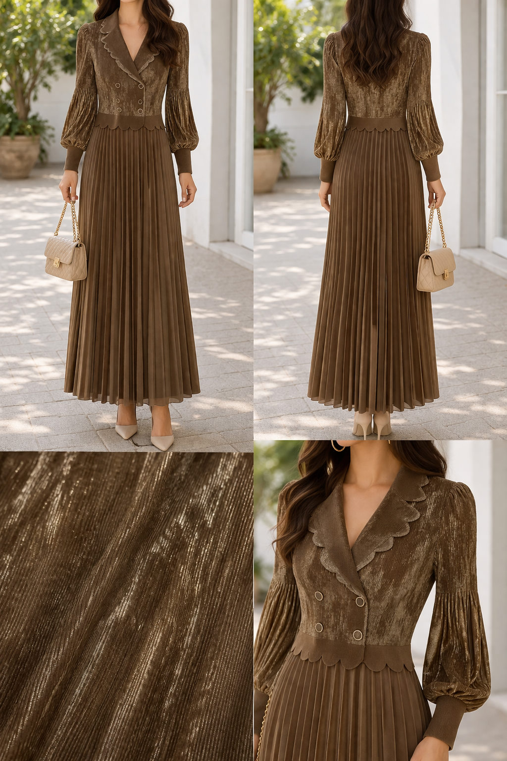 Aurelia Pleated Dress
