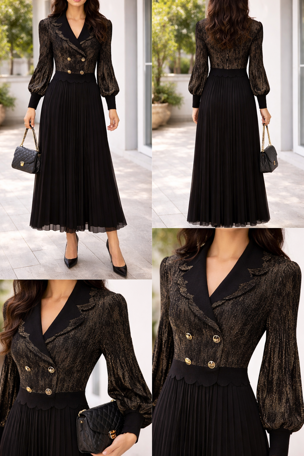 Aurelia Pleated Dress