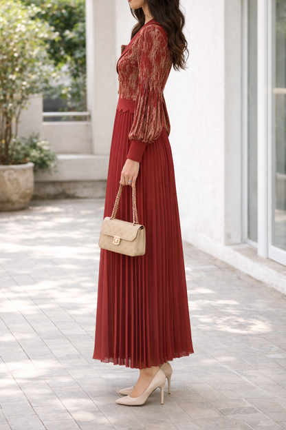 Aurelia Pleated Dress