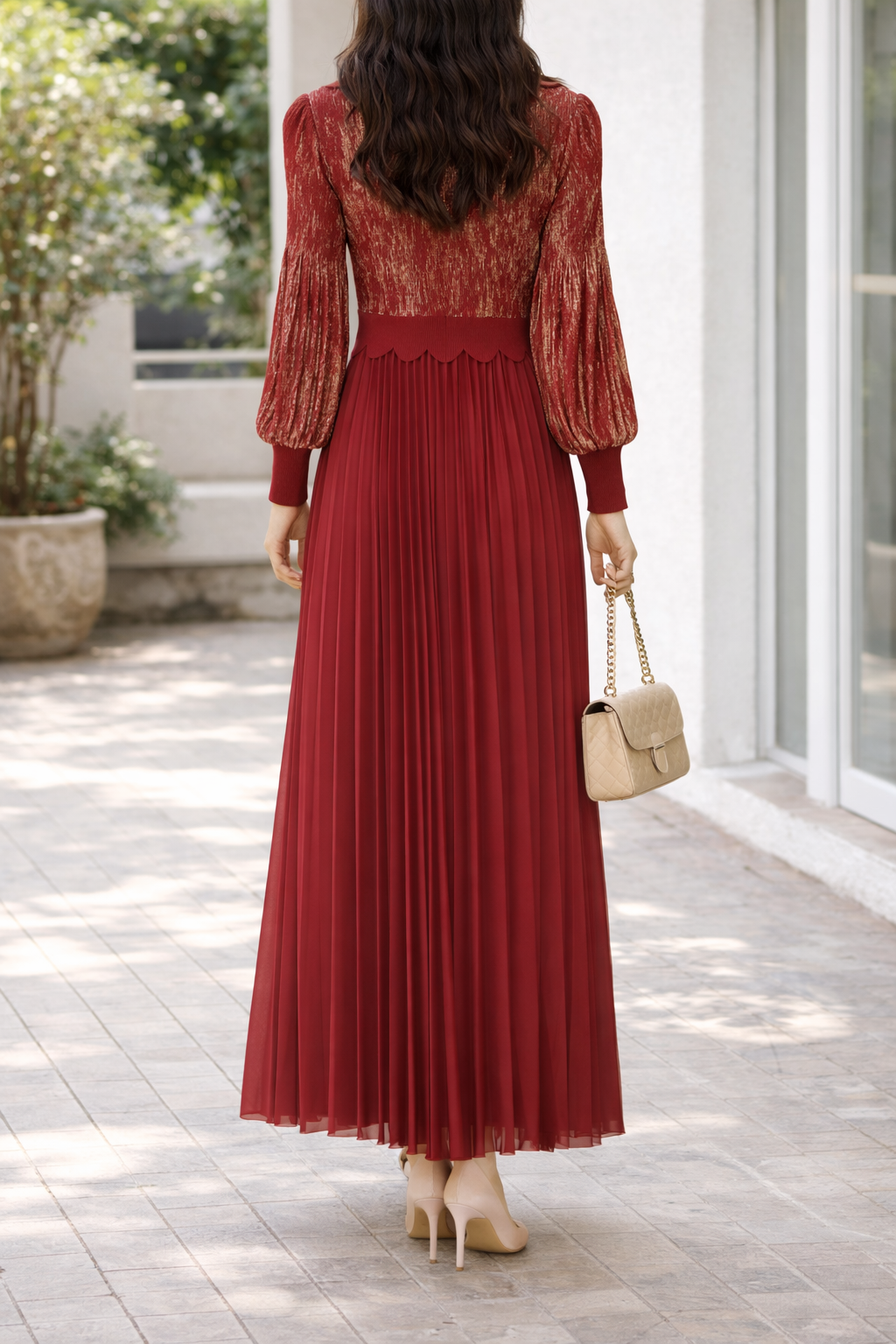 Aurelia Pleated Dress