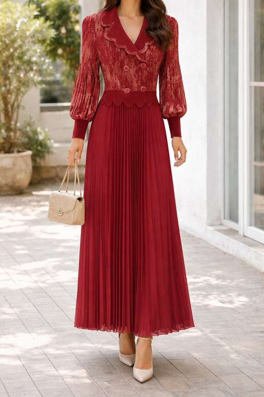 Aurelia Pleated Dress